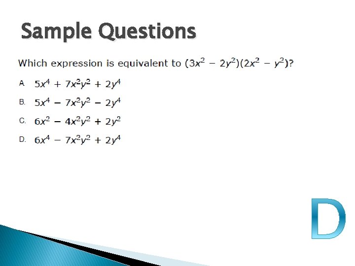 Sample Questions 