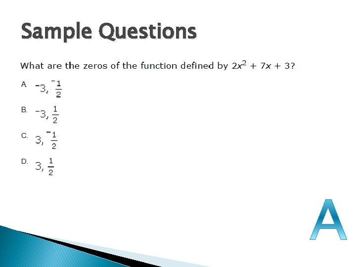 Sample Questions 