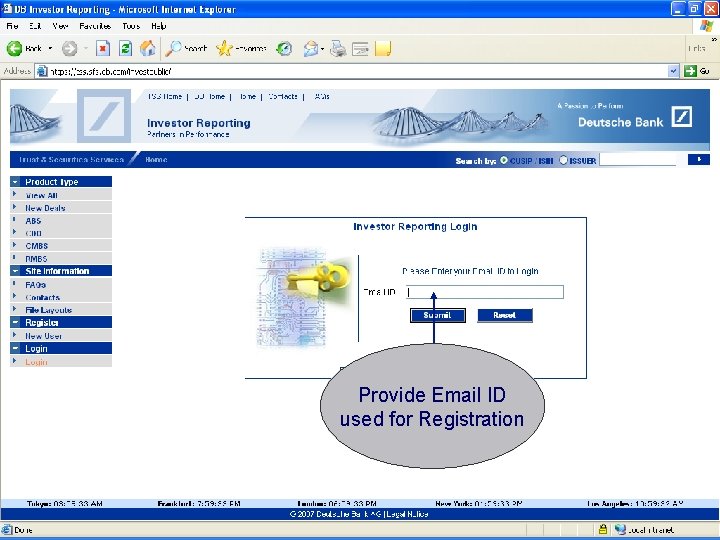 Provide Email ID used for Registration 