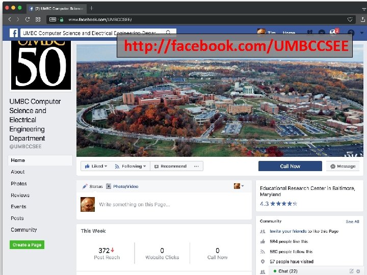 http: //facebook. com/UMBCCSEE 