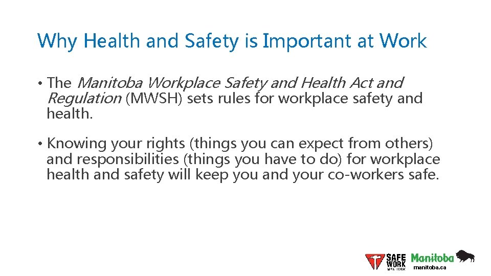 Why Health and Safety is Important at Work • The Manitoba Workplace Safety and