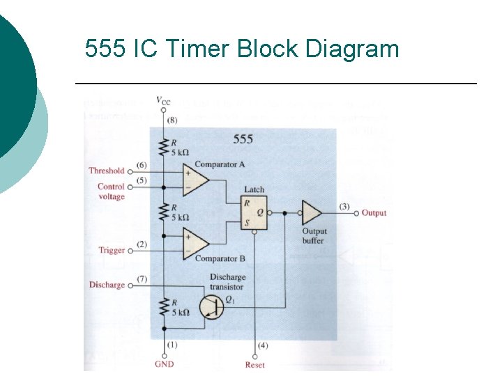 555 IC Timer Block Diagram 