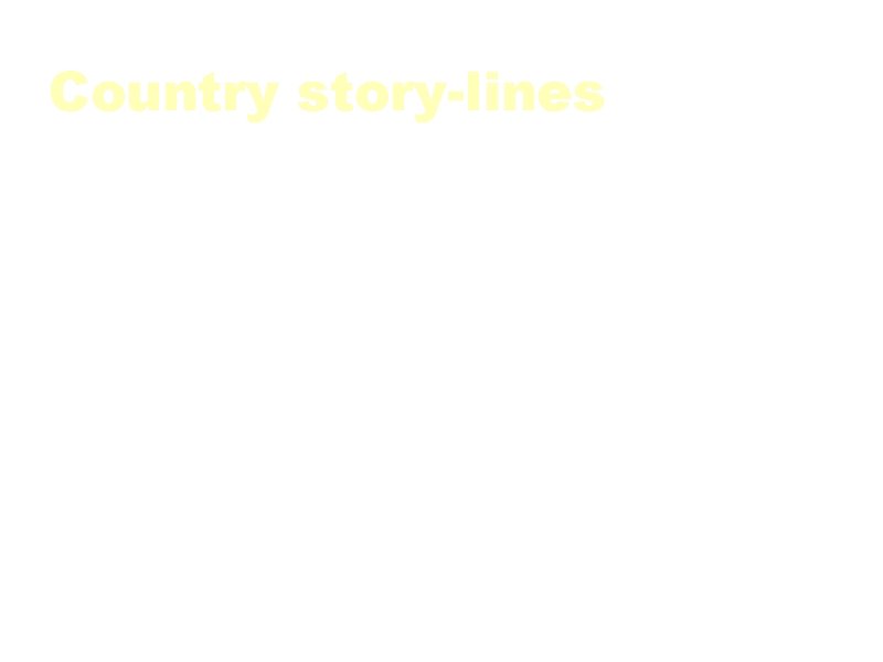 Country story-lines a. Jerusalem – conflict between Israel and Palestine • Japan – society