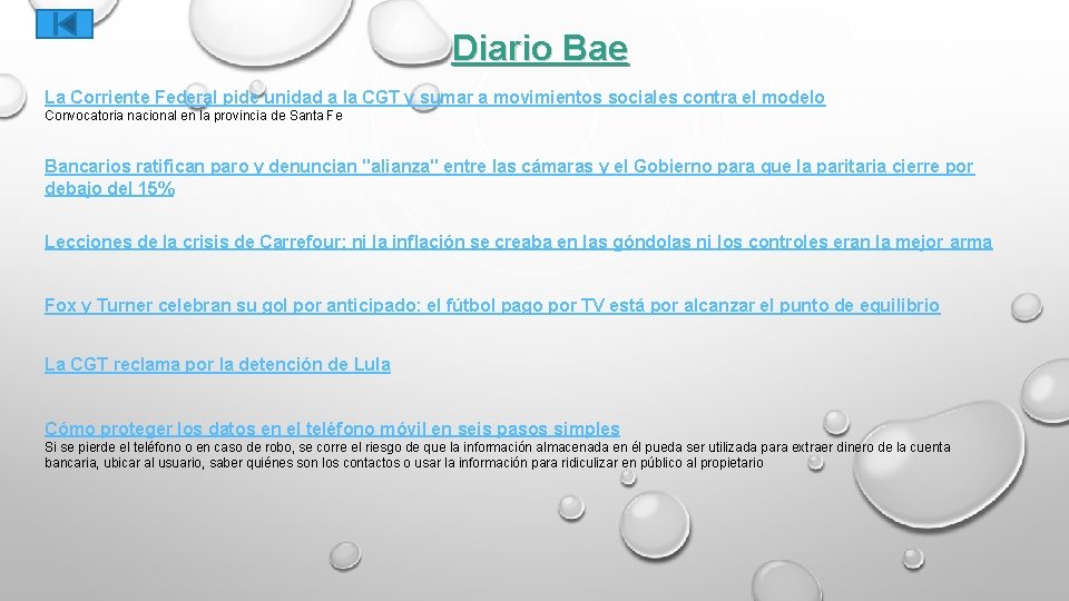 Diario Bae La Corriente Federal pide unidad a la CGT y sumar a movimientos
