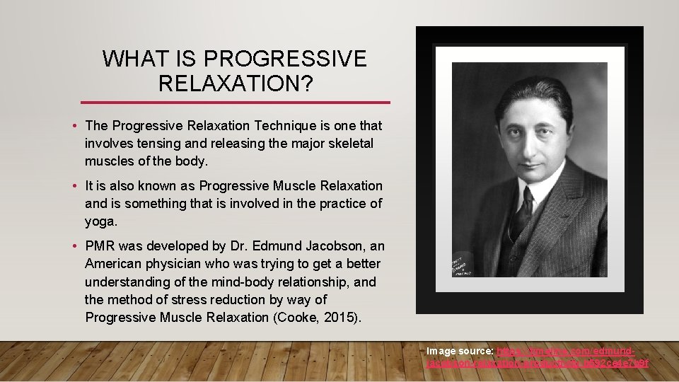 WHAT IS PROGRESSIVE RELAXATION? • The Progressive Relaxation Technique is one that involves tensing WHAT IS PROGRESSIVE RELAXATION? • The Progressive Relaxation Technique is one that involves tensing
