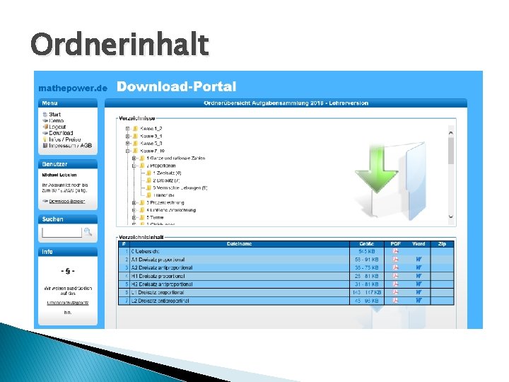 Ordnerinhalt 