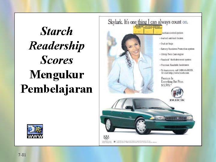 Starch Readership Scores Mengukur Pembelajaran 7 -81 