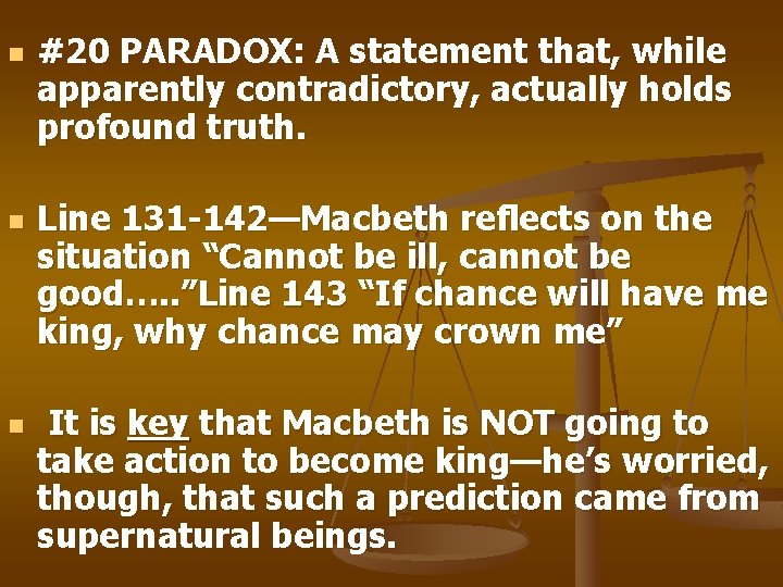 n n n #20 PARADOX: A statement that, while apparently contradictory, actually holds profound