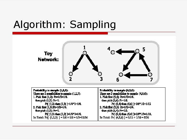 Algorithm: Sampling 