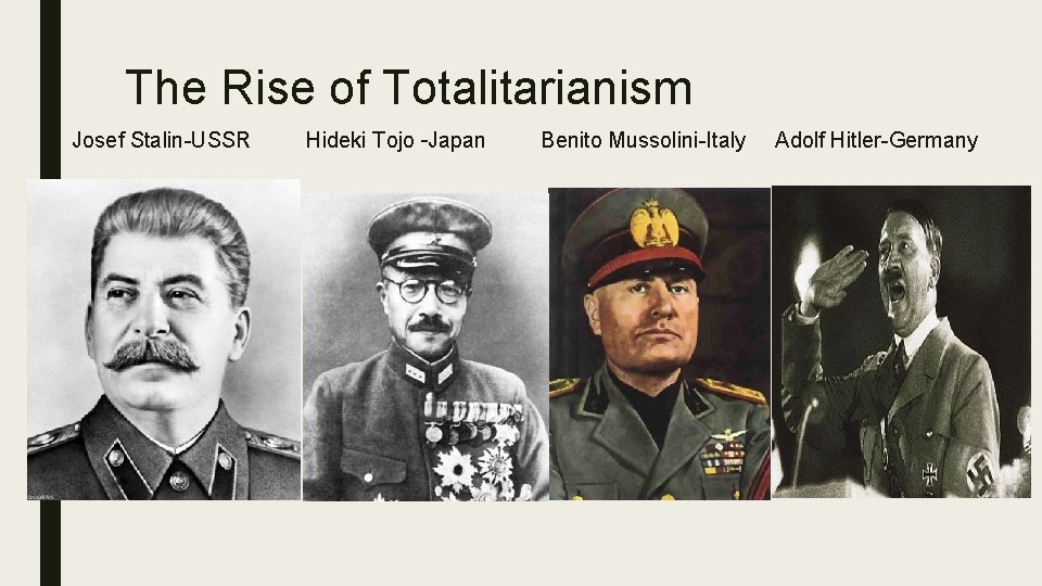 WORLD WAR II 1940 1942 The Beginning of
