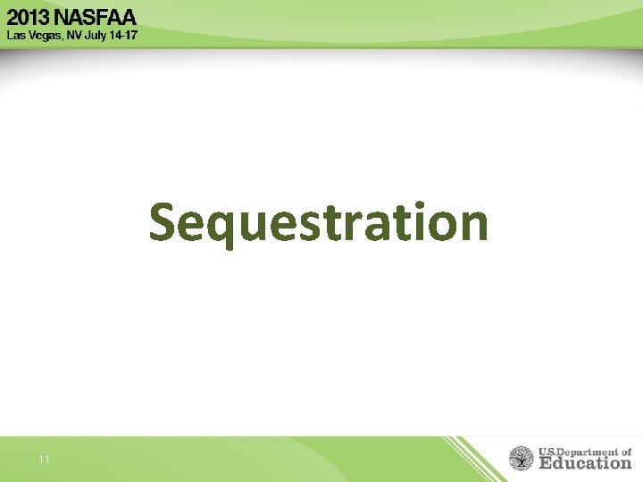 Sequestration 11 