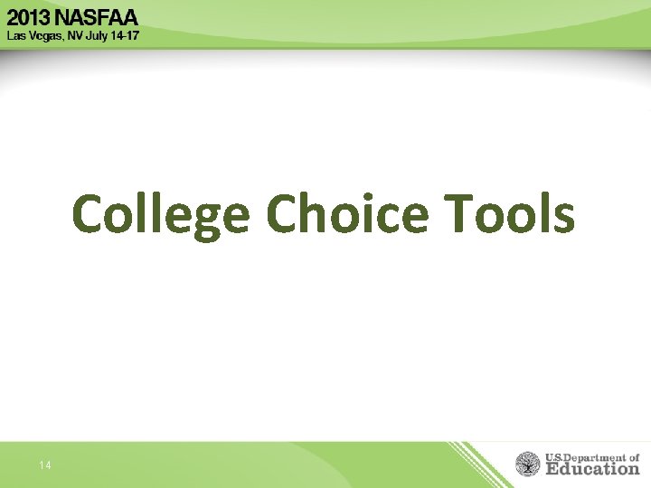 College Choice Tools 14 