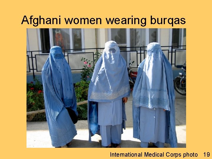 Afghani women wearing burqas International Medical Corps photo 19 