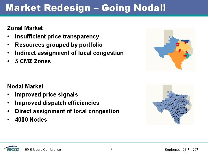 Market Redesign – Going Nodal! Zonal Market • Insufficient price transparency • Resources grouped