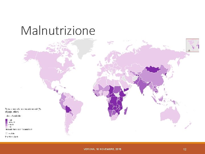 Malnutrizione VERONA, 16 NOVEMBRE, 2018 12 