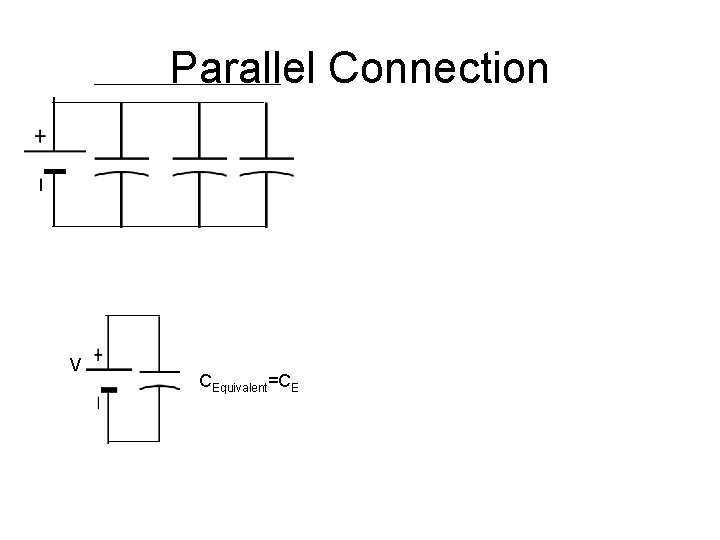 Parallel Connection V CEquivalent=CE 