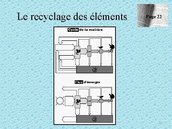 Le recyclage des éléments Page 22 22 