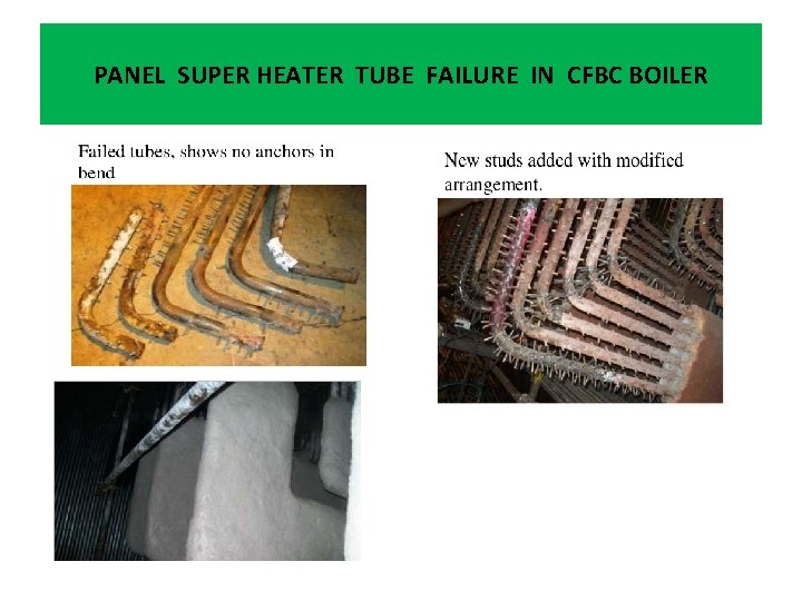 PANEL SUPER HEATER TUBE FAILURE IN CFBC BOILER 