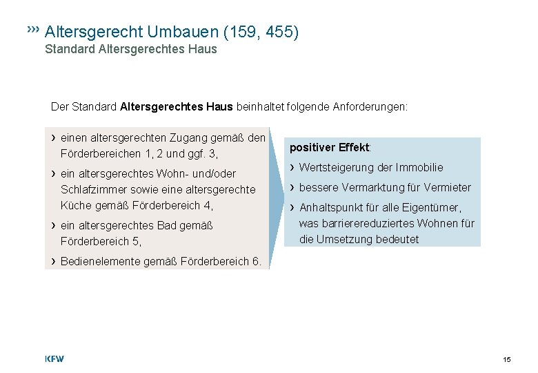 Altersgerecht Umbauen (159, 455) Standard Altersgerechtes Haus Der Standard Altersgerechtes Haus beinhaltet folgende Anforderungen: