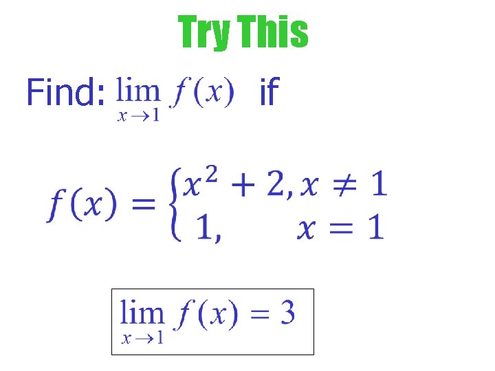 Try This Find: if Try This Find: if