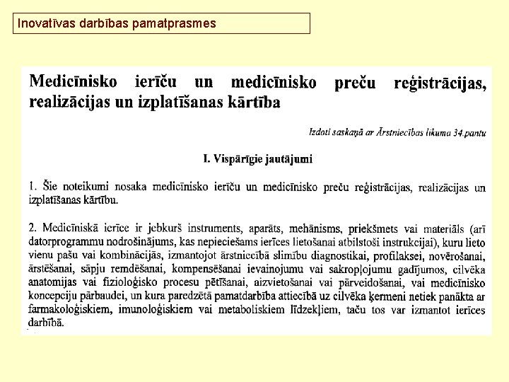 Inovatīvas darbības pamatprasmes 