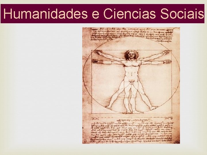 Humanidades e Ciencias Sociais 