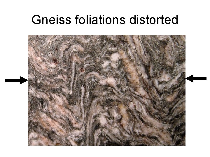 Gneiss foliations distorted 