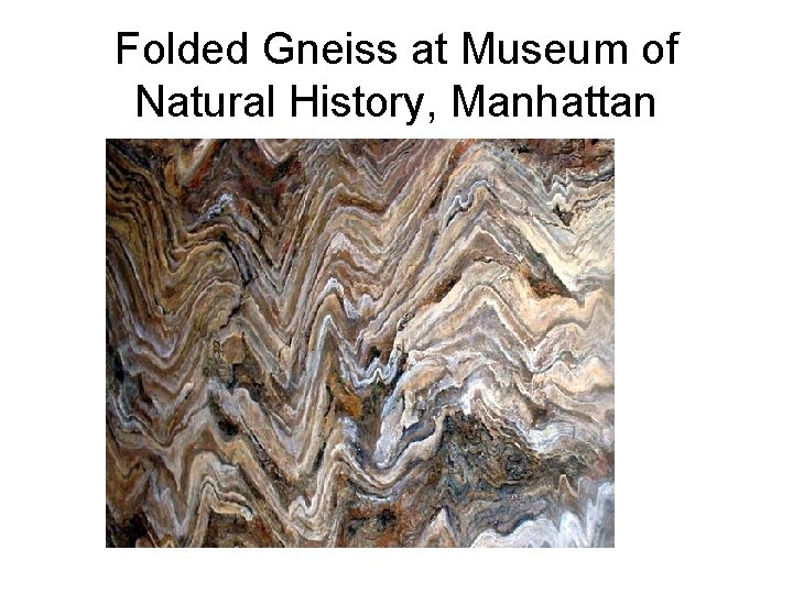 Folded Gneiss at Museum of Natural History, Manhattan 