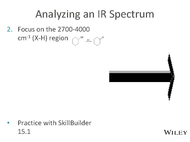 Analyzing an IR Spectrum 2. Focus on the 2700 -4000 cm-1 (X-H) region •