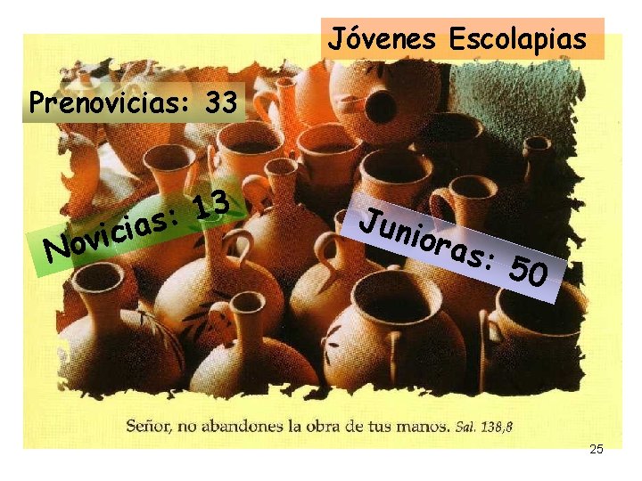 Jóvenes Escolapias Prenovicias: 33 3 1 : s a i ic v o N