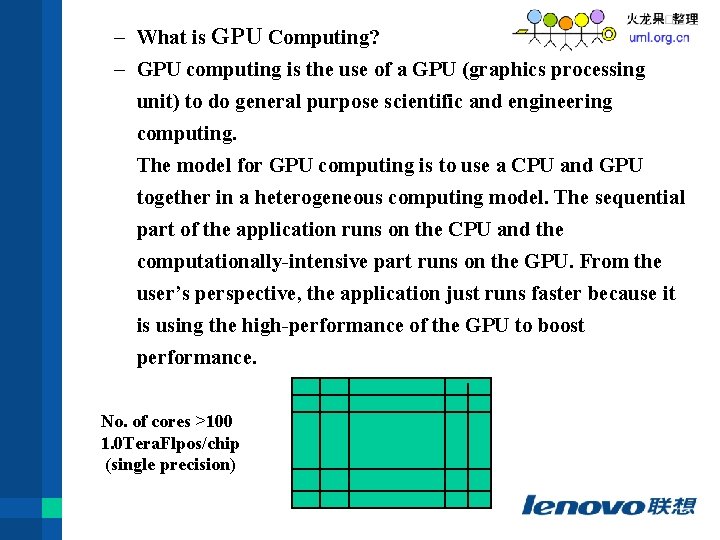 – What is GPU Computing? – GPU computing is the use of a GPU