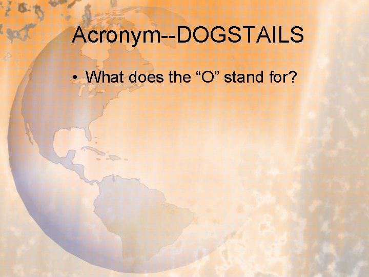 DOGSTAILS An Introduction to Map Reading Lesson by