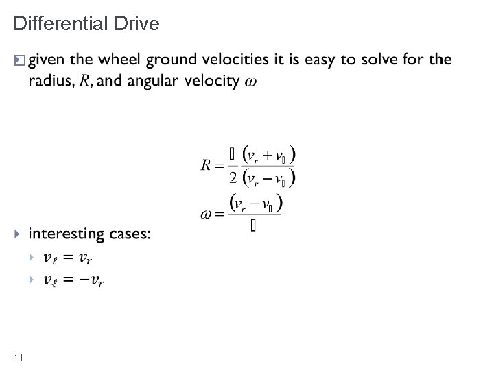 Differential Drive � 11 