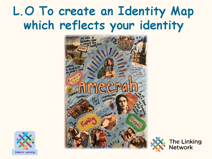 L. O To create an Identity Map which reflects your identity 