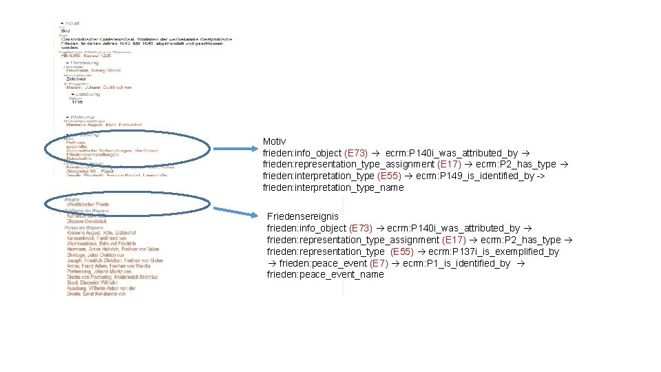 Motiv frieden: info_object (E 73) ecrm: P 140 i_was_attributed_by frieden: representation_type_assignment (E 17) ecrm: