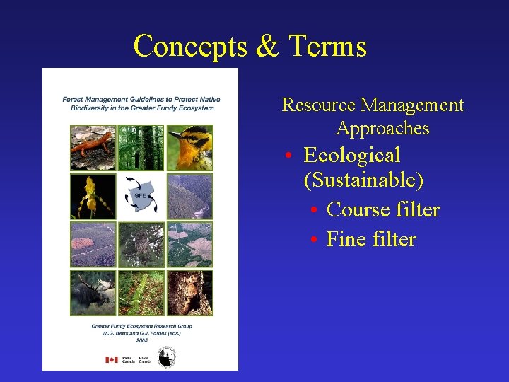 Concepts & Terms Resource Management Approaches • Ecological (Sustainable) • Course filter • Fine