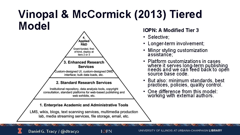 Vinopal & Mc. Cormick (2013) Tiered Model IOPN: A Modified Tier 3 • Selective;