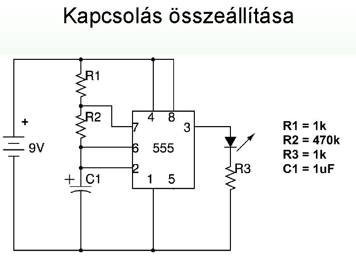 Kapcsolás összeállítása 