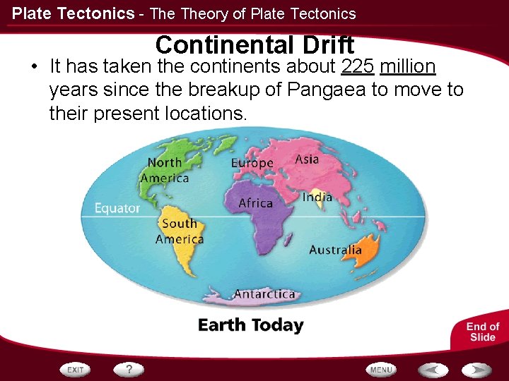 Plate Tectonics - Theory of Plate Tectonics Continental Drift • It has taken the