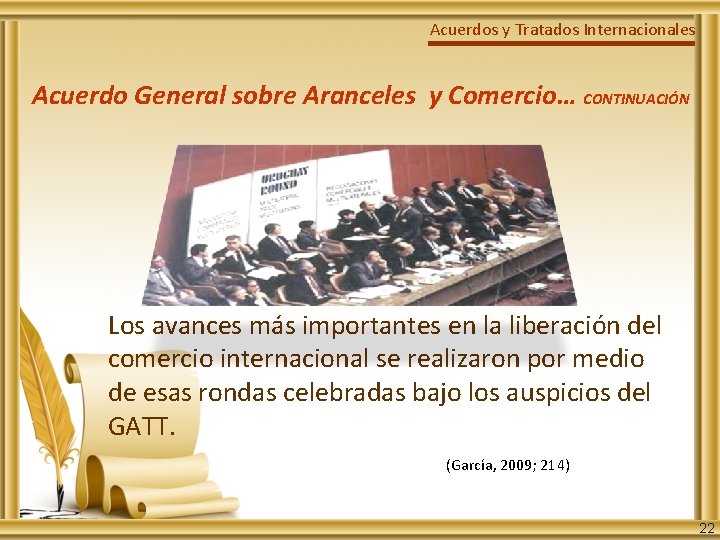 Acuerdos y Tratados Internacionales Acuerdo General sobre Aranceles