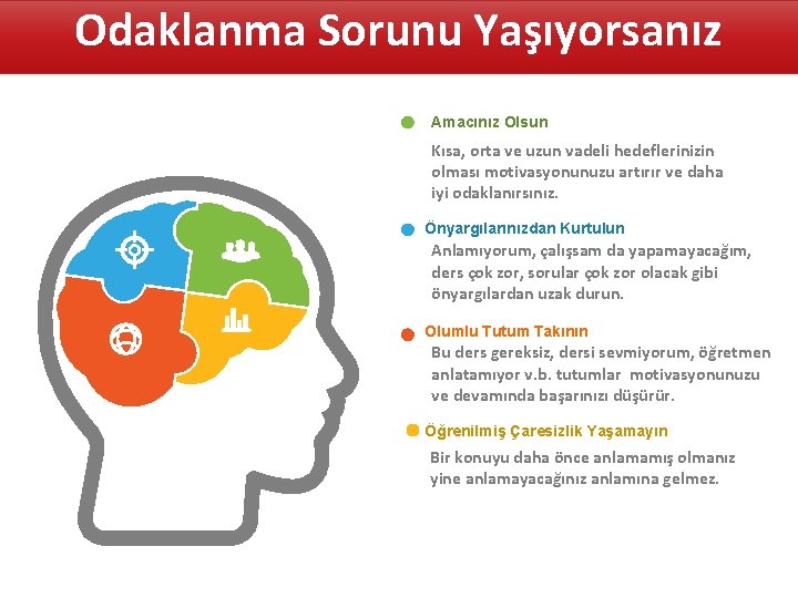 Odaklanma Sorunu Yaşıyorsanız Amacınız Olsun Kısa, orta ve uzun vadeli hedeflerinizin olması motivasyonunuzu artırır