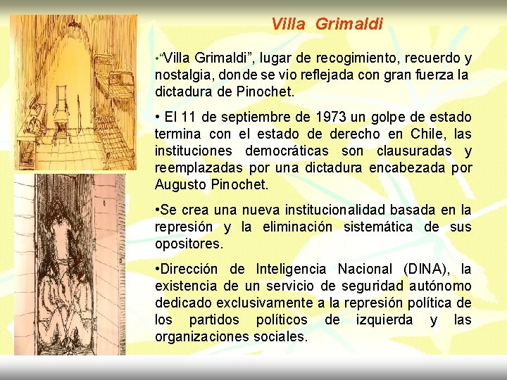 Villa Grimaldi • “Villa Grimaldi”, lugar de recogimiento, recuerdo y nostalgia, donde se vio