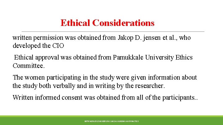 Ethical Considerations written permission was obtained from Jakop D. jensen et al. , who