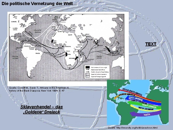 Die politische Vernetzung der Welt TEXT Quelle: Conniff M. , Davis T. ; Africans