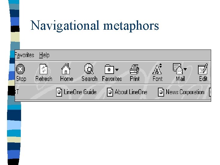 Navigational metaphors 