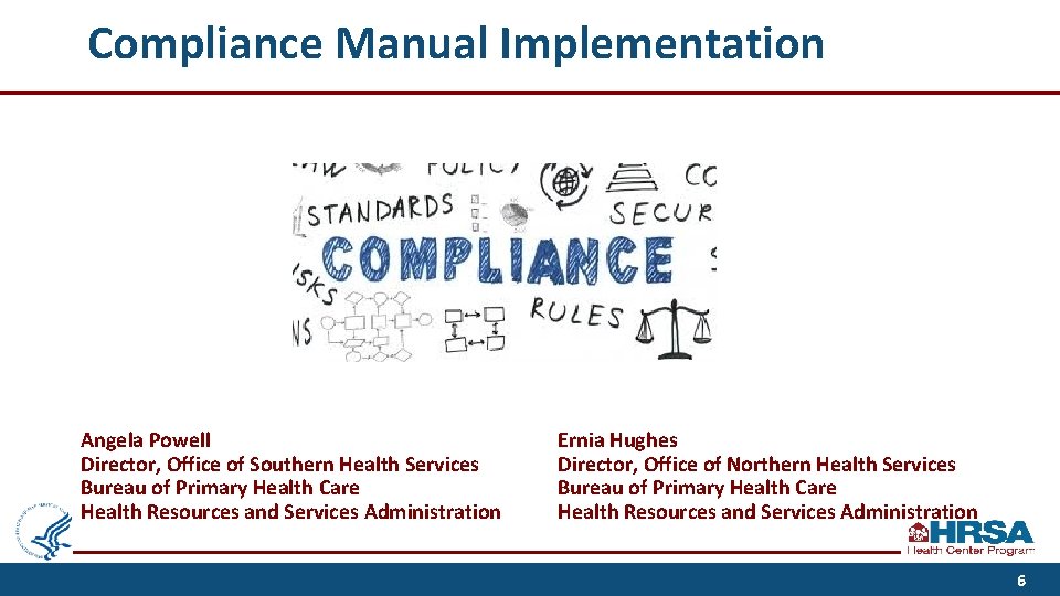 Compliance Manual Implementation Angela Powell Director, Office of Southern Health Services Bureau of Primary