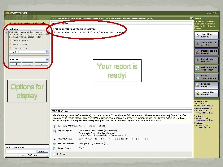 Your report is ready! Options for display Your report is ready! Options for display