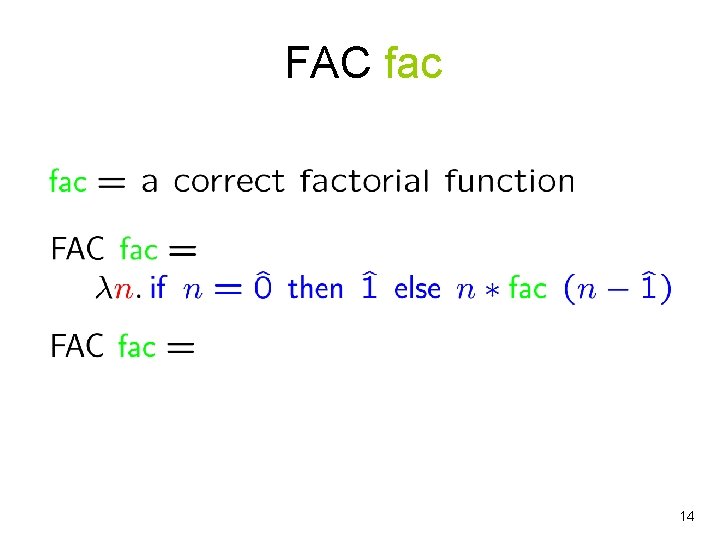 FAC fac 14 