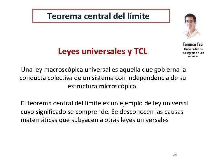 Teorema central del límite Leyes universales y TCL Universidad de California en Los Ángeles