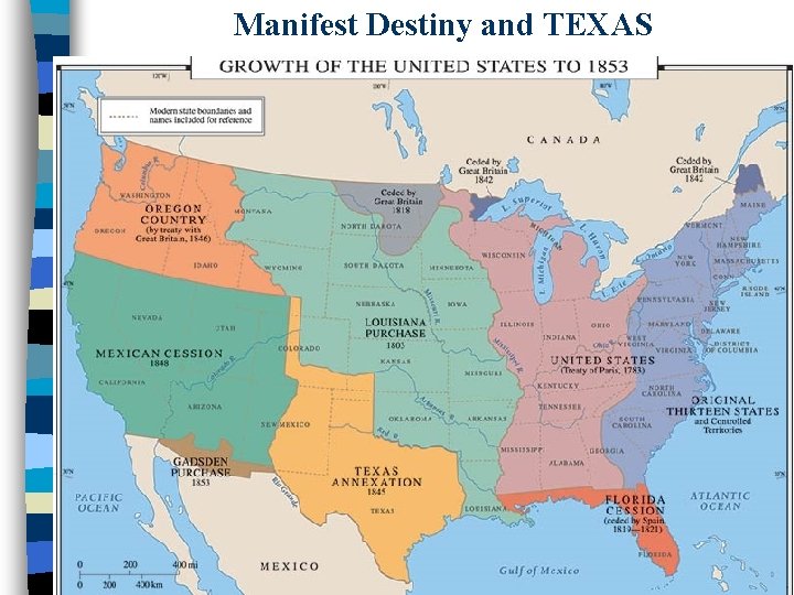 Manifest Destiny and TEXAS 